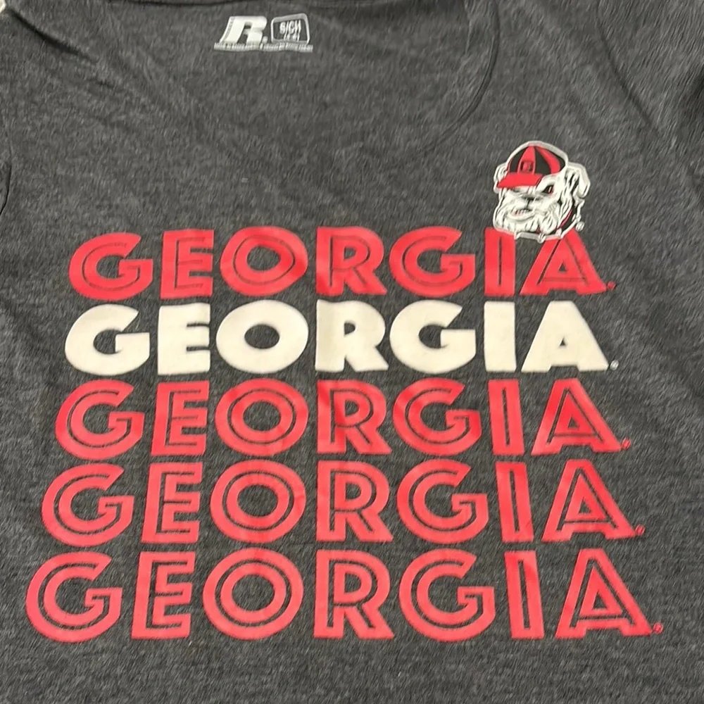 Russell Athletic Georgia Bulldogs Charcoal Tee - Picture 5 of 7